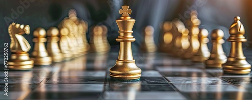 chess king on the board symbolizing strategy, challenge, and intelligence in gaming