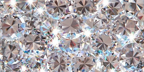 A close up of a diamond pattern with many small diamonds photo