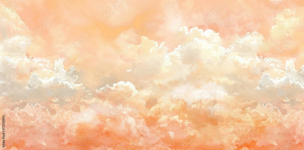 Enchanting pink and white sky painted with soft clouds, creating a whimsical and romantic backdrop that evokes a sense of serenity and beauty in the natural landscape.