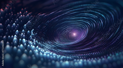 Wallpaper Mural Abstract particles, blockchain technology Torontodigital.ca