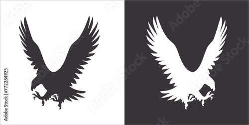 Illustration vector graphics of eagle icon