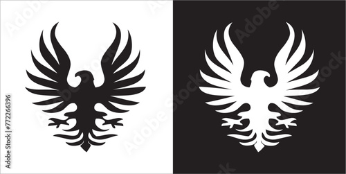 Illustration vector graphics of eagle icon