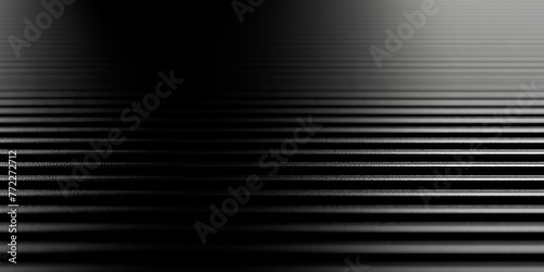 Modern minimal black horizontal line array geometrical pattern background with selective focus