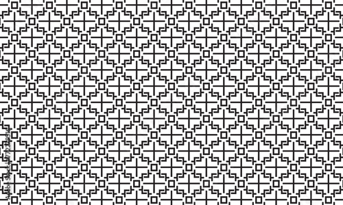Embrace timeless elegance with this captivating black and white geometric pattern. Perfect for adding sophistication to your designs.