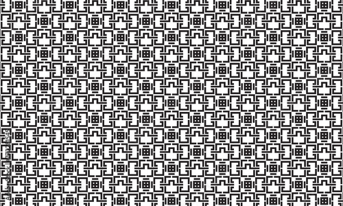 Embrace timeless elegance with this captivating black and white geometric pattern. Perfect for adding sophistication to your designs.