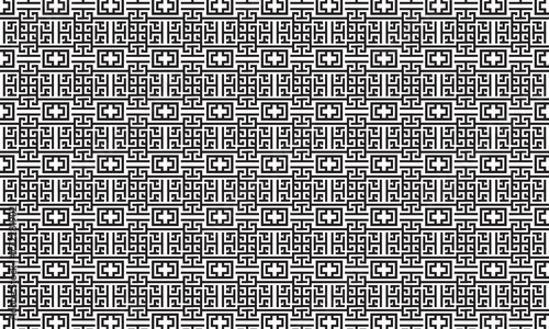 Embrace timeless elegance with this captivating black and white geometric pattern. Perfect for adding sophistication to your designs.