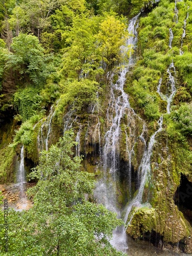 View of the Giresun Kuzalan Waterfall in Turkey photo