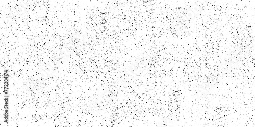 Speckled gritty noise grain background. Speckle grit white dust retro grainy pattern overlay. Rough distress grunge black paper gradient. Old vintage wall spray graphic texture vector illustration