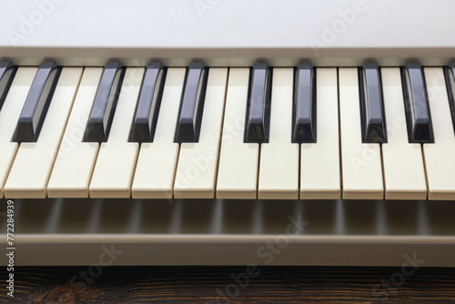 Electronic keyboard of music synthesizer, fragment