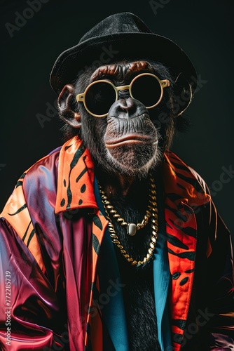 Monkey fashion model