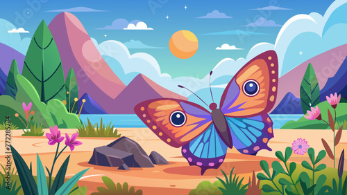 Butterfly are flying and svg file
