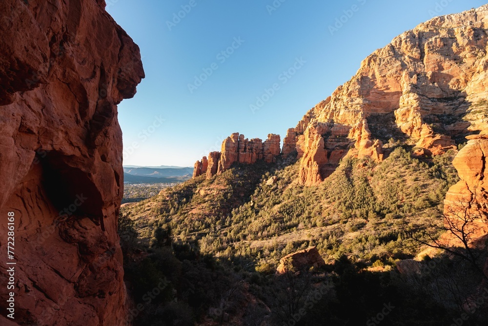 Breathtaking view of red rock formations in Sedona, Arizona