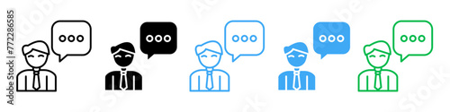 Consultation and Client Support Vector Icons Showcasing Expert Business and Marketing Strategies