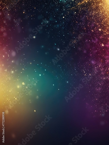 colorful glitter texture abstract banner background Abstract blur and bokeh effect background © boler