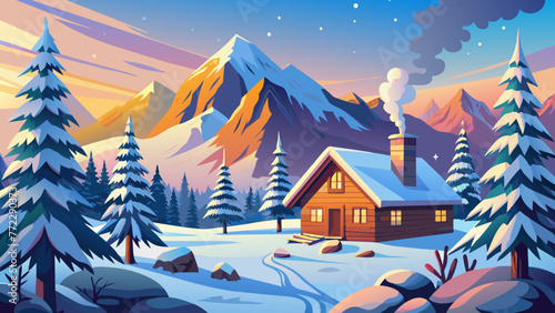 snow forest and svg file