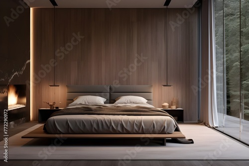 Chic Bedroom Atmosphere in HD with Full Brightness