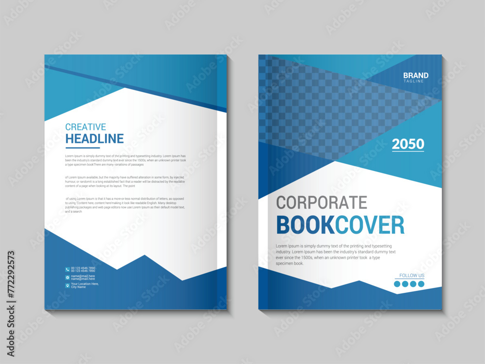 creative and modern book cover design template creative and modern book cover design template