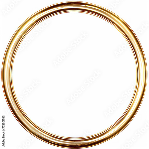 frame, golden frame,  golden round frame, wedding ring, white background