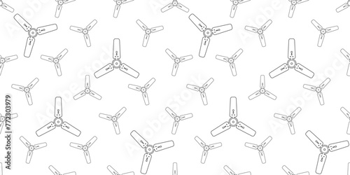 Ceiling Fan Icon Seamless Pattern Y_2204002