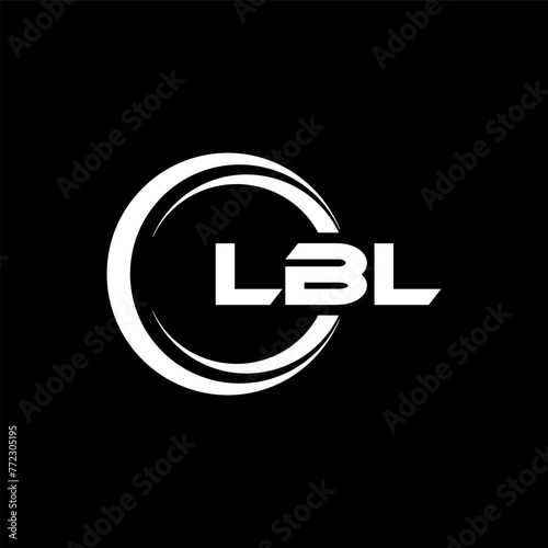 LBL letter logo design in illustration. Vector logo, calligraphy designs for logo, Poster, Invitation, etc. photo