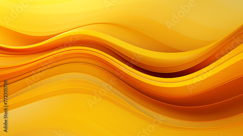 Yellow Abstract Background Lines and Wave
