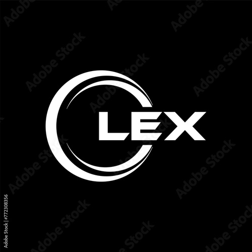 LEX Letter Logo Design, Inspiration for a Unique Identity. Modern Elegance and Creative Design. Watermark Your Success with the Striking this Logo. photo