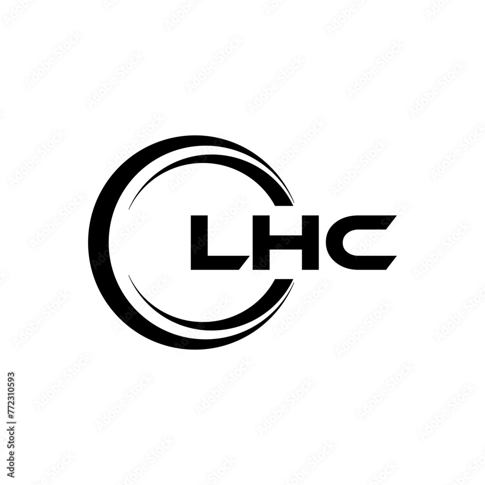 LHC letter logo design in illustration. Vector logo, calligraphy designs for logo, Poster, Invitation, etc. LHC letter logo design in illustration. Vector logo, calligraphy designs for logo, Poster, Invitation, etc.
