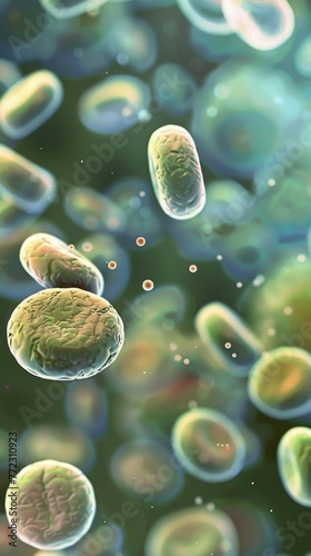 Show the transformation of Streptococcus bacteria under different environmental conditions