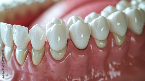 Close Up of a Tooth With White Teeth