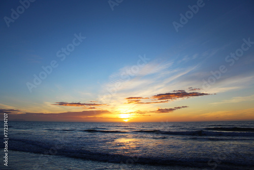 sunset at the beach © Iryna