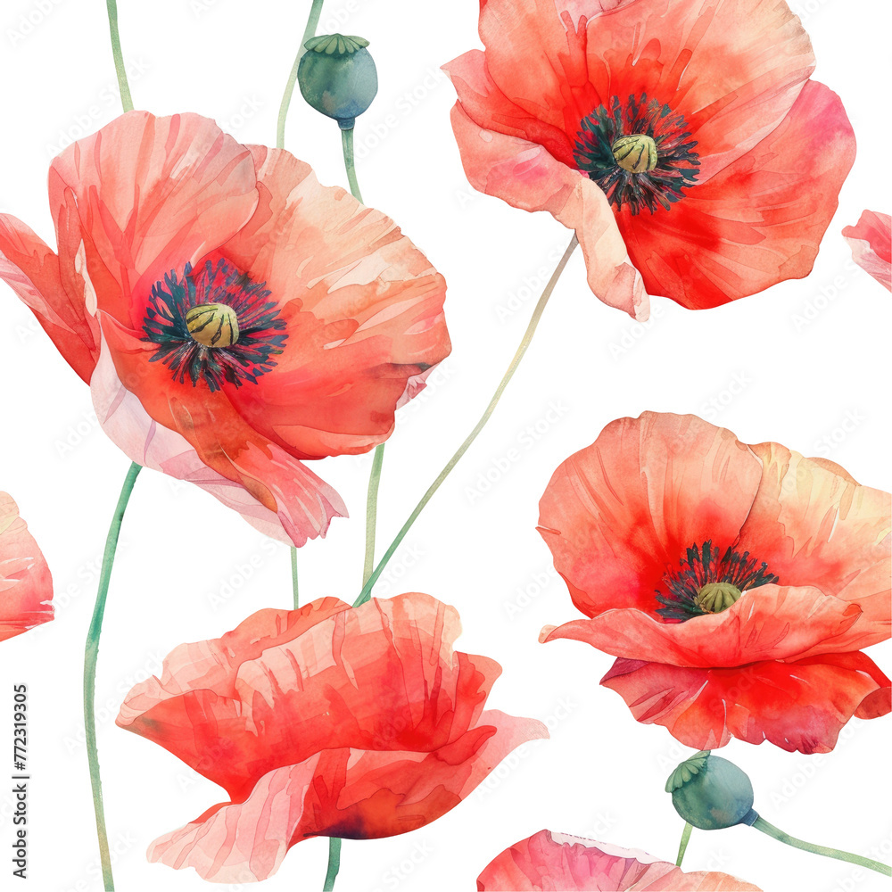 Obraz premium a bunch of red flowers on a transparent background