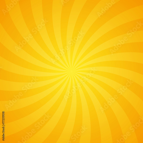 Explosive Sunshine Yellow Rays Effect Texture Pattern In Blank Square Plain Background 