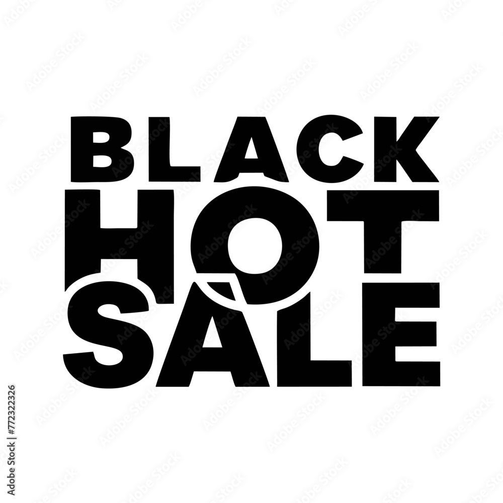 Vector illustration of black hot sale writing Vector illustration of black hot sale writing
