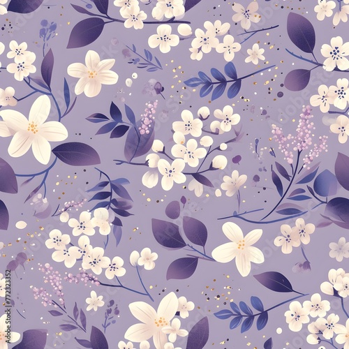 Purple Majesty in Bloom A Lilac Plant in Full Splendor