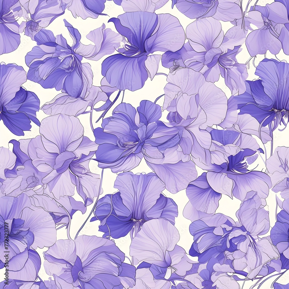 Vibrant Violet Blossom A Radiant Addition to the Gardens Spring Splendor