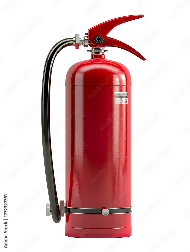 modern fire extinguisher, png file of isolated cutout object with white background