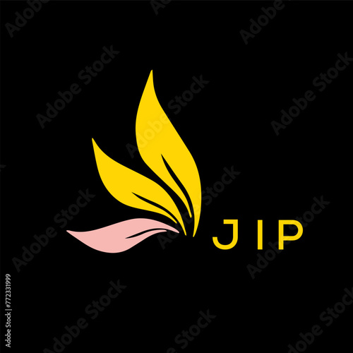 JIP  logo design template vector. JIP Business abstract connection vector logo. JIP icon circle logotype.

