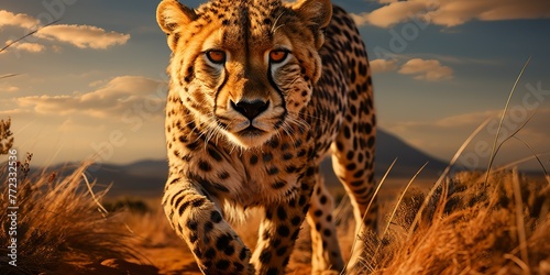 Envision a cheetah with a strong sense of focus