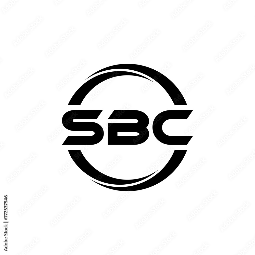 SBC letter logo design in illustration. Vector logo, calligraphy designs for logo, Poster, Invitation, etc. SBC letter logo design in illustration. Vector logo, calligraphy designs for logo, Poster, Invitation, etc.