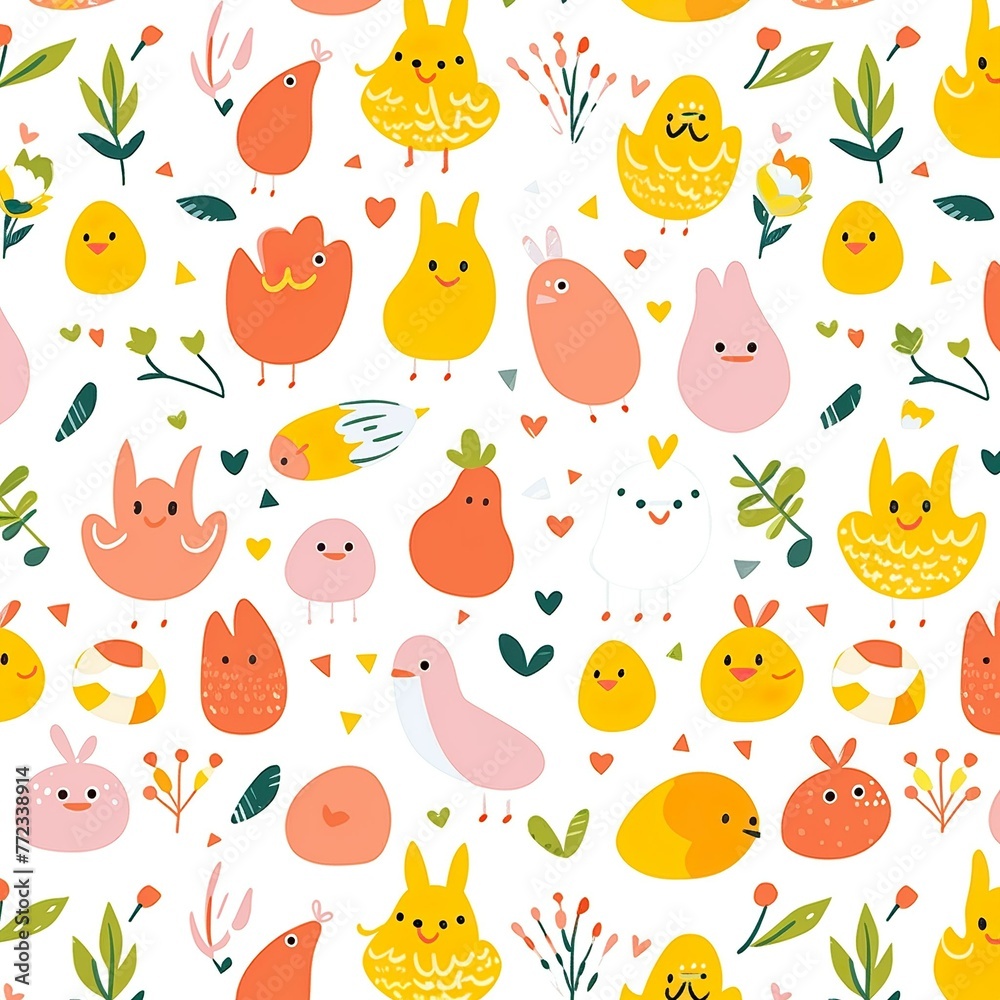 Easter Day Egg & animal Easter Day Egg & animal