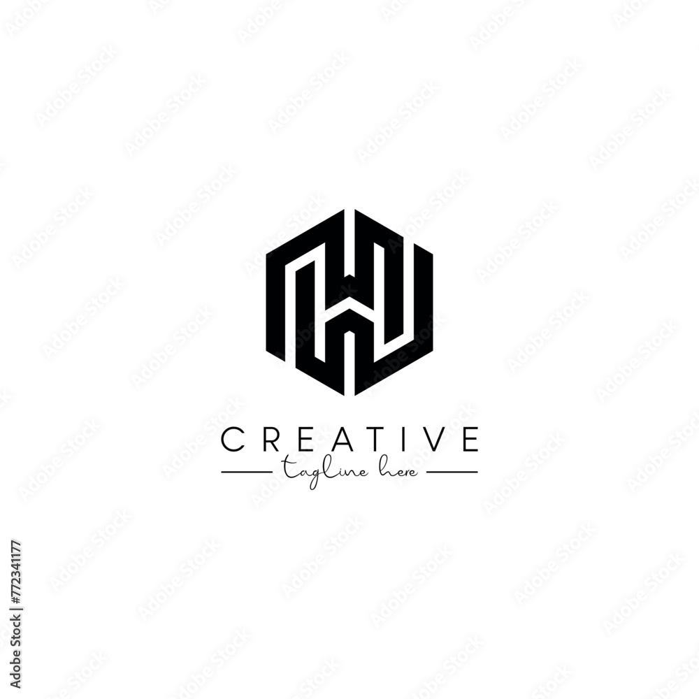 Creative unique letter H initial based stylish hexagon logo design. Creative unique letter H initial based stylish hexagon logo design.