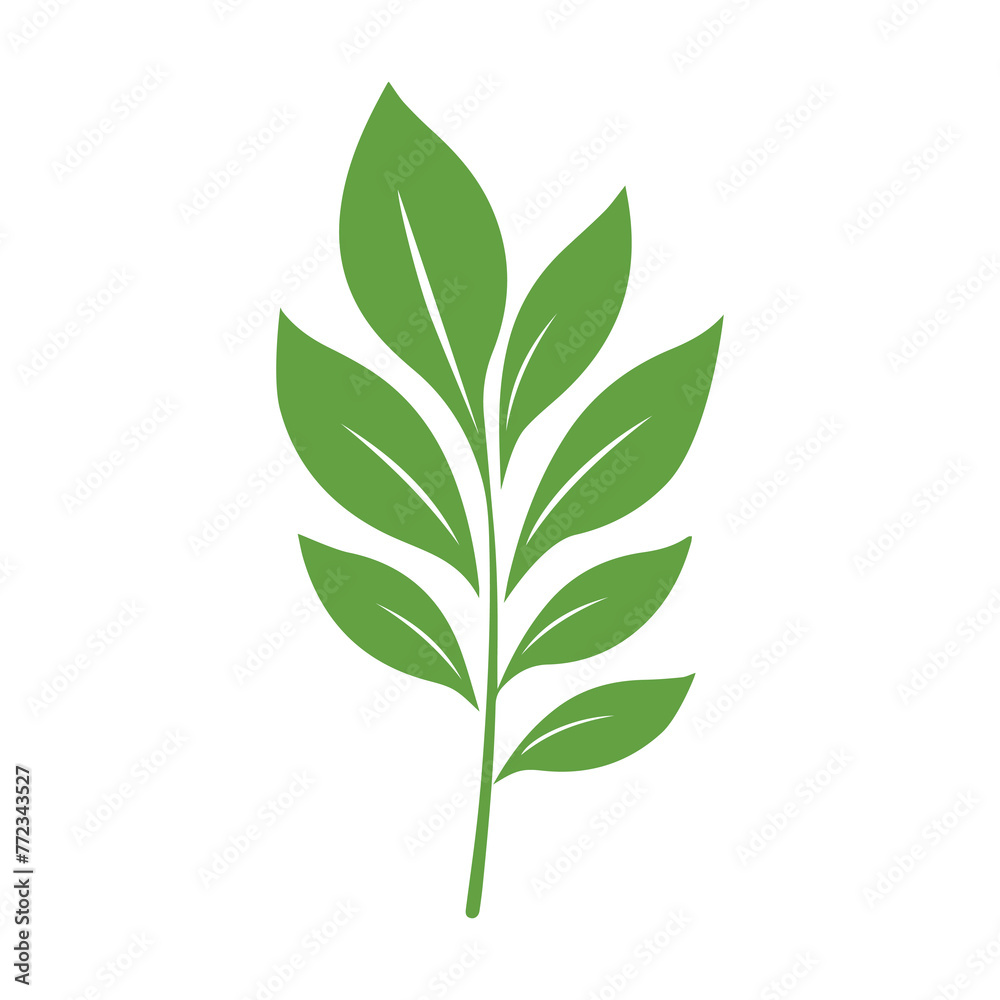 Green Leaf icon shape fresh flat vector design. Green Leaf icon shape fresh flat vector design.