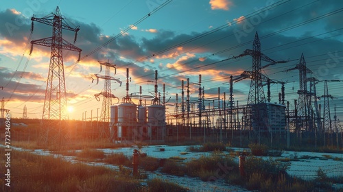 Generator switchyard a bastion of energy conversion fortified by the adjacent substation