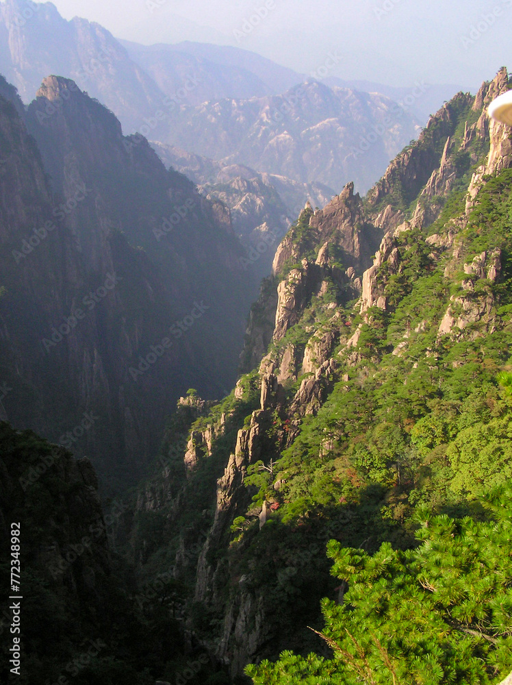Scenery of Huangshan in Anhui, China, Huangshan is included in the World Cultural and Natural Heritage List, the world Geopark. Scenery of Huangshan in Anhui, China, Huangshan is included in the World Cultural and Natural Heritage List, the world Geopark.