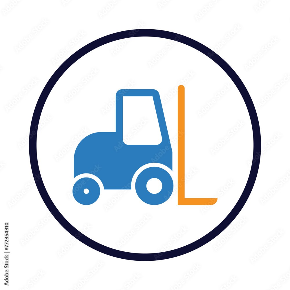 car, crane, forklift icon car, crane, forklift icon