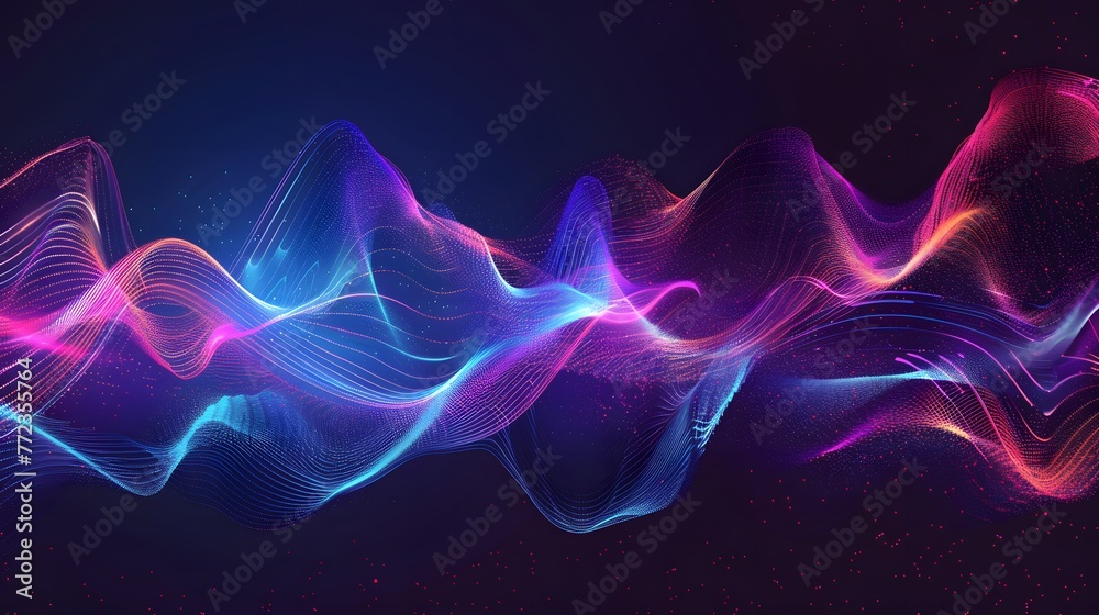 Obraz premium wave background