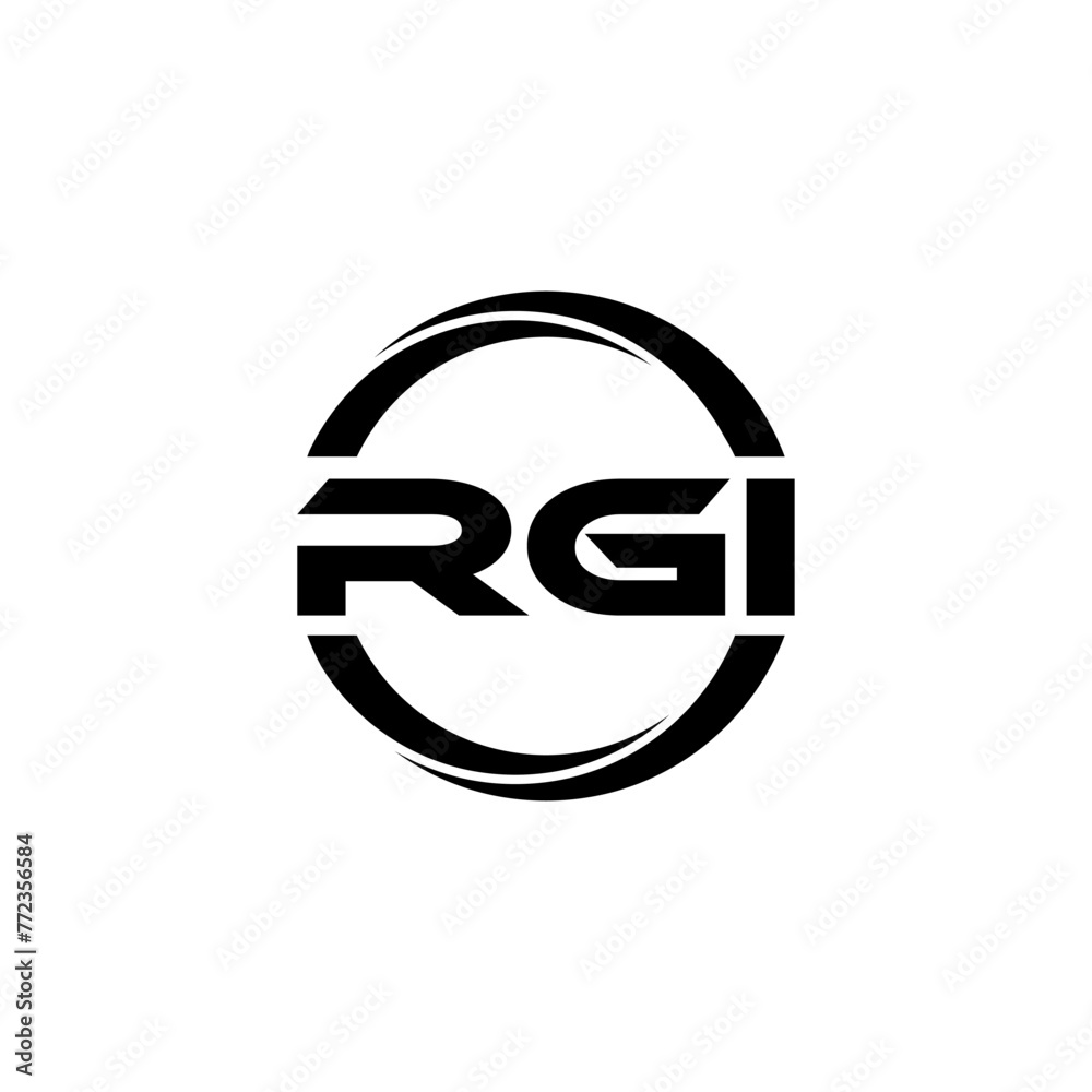 RGI letter logo design in illustration. Vector logo, calligraphy designs for logo, Poster, Invitation, etc. RGI letter logo design in illustration. Vector logo, calligraphy designs for logo, Poster, Invitation, etc.