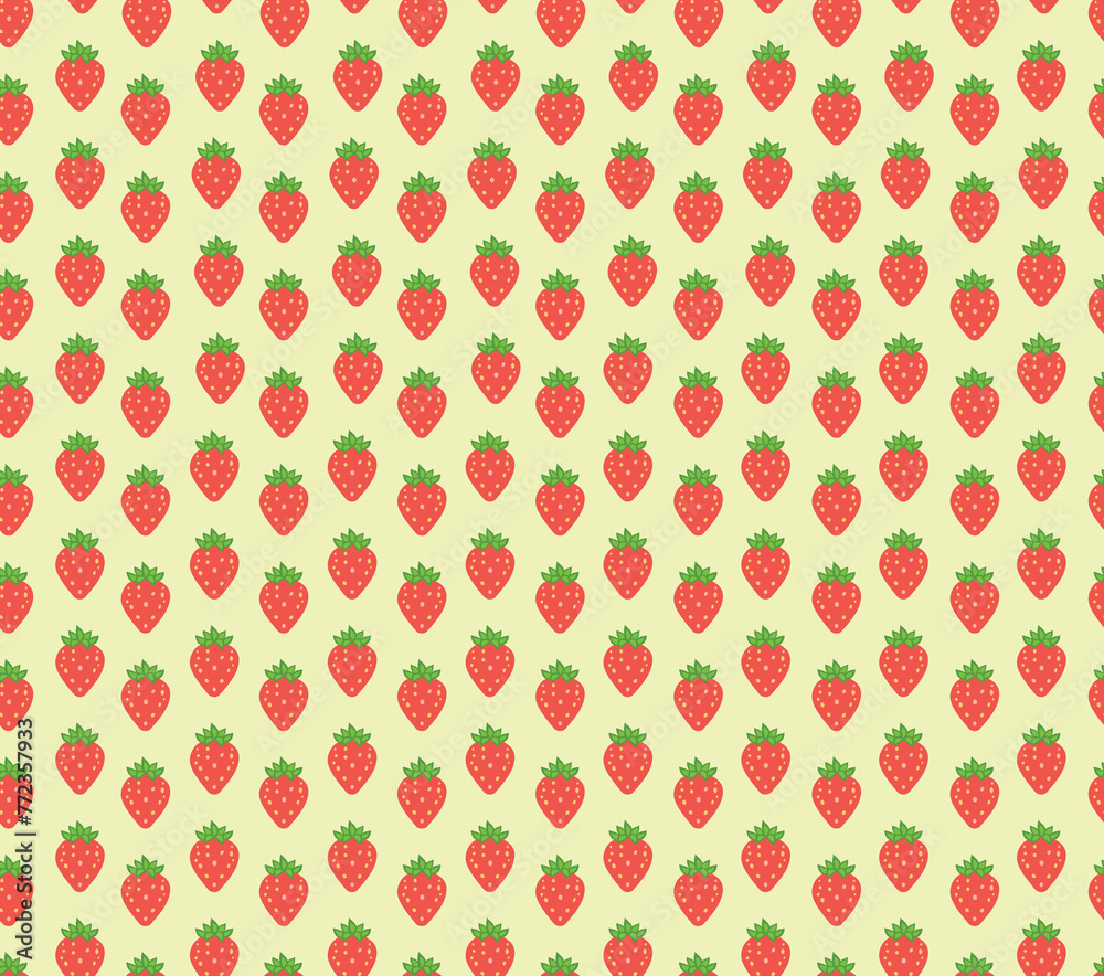 Seamless pattern of strawberry background