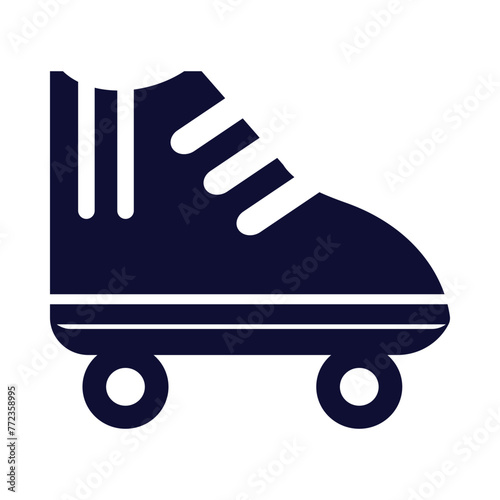 shoe, wheel, wheeled shoe, roller skate icon