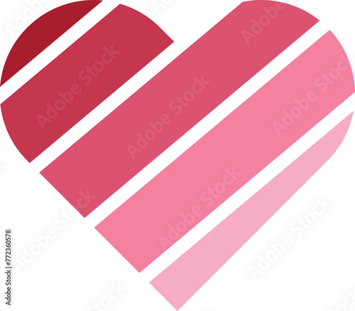 Free Download heart shape stripes gradient pattern - GFXLoad